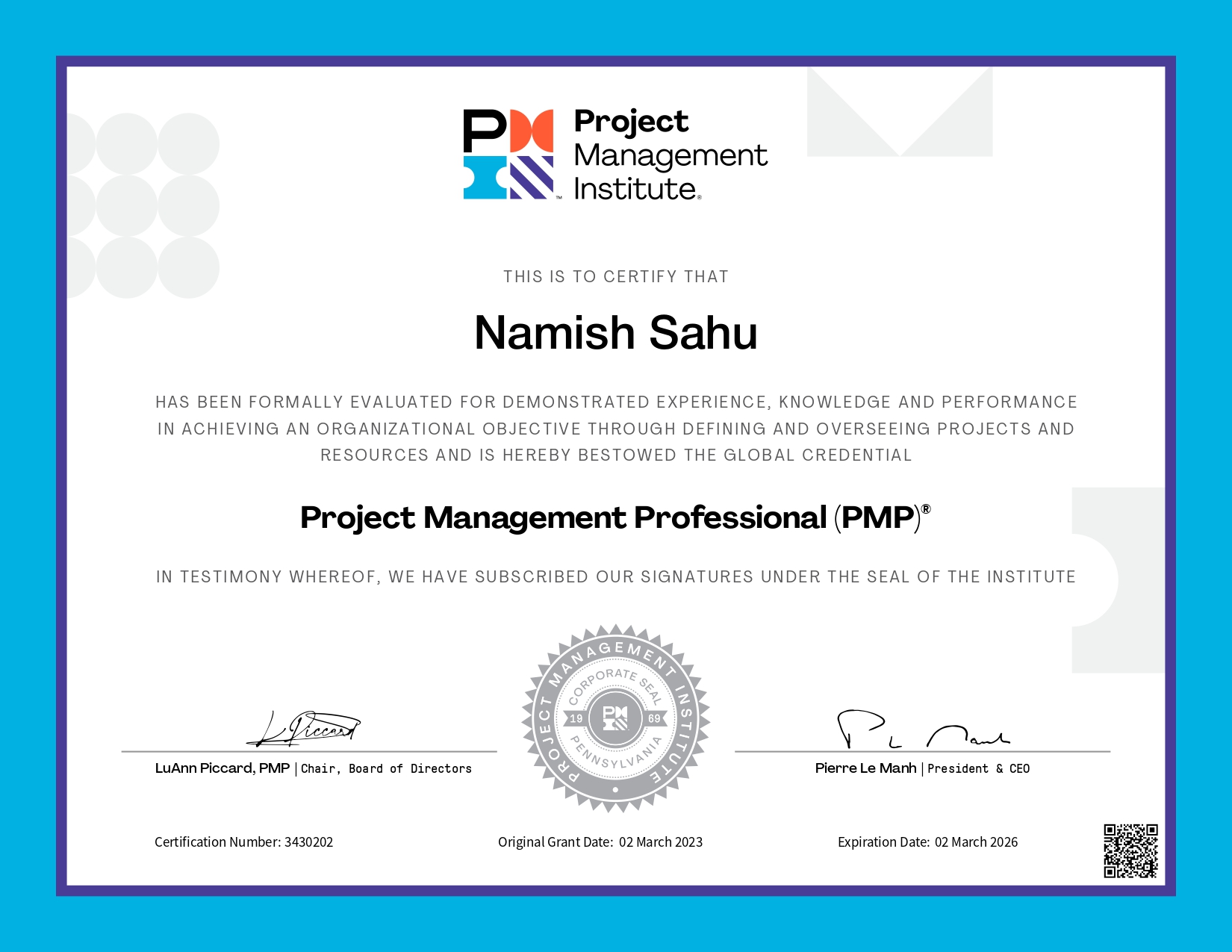 PMI Certfication